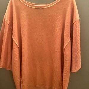Coral Short Sleeve Top for Women